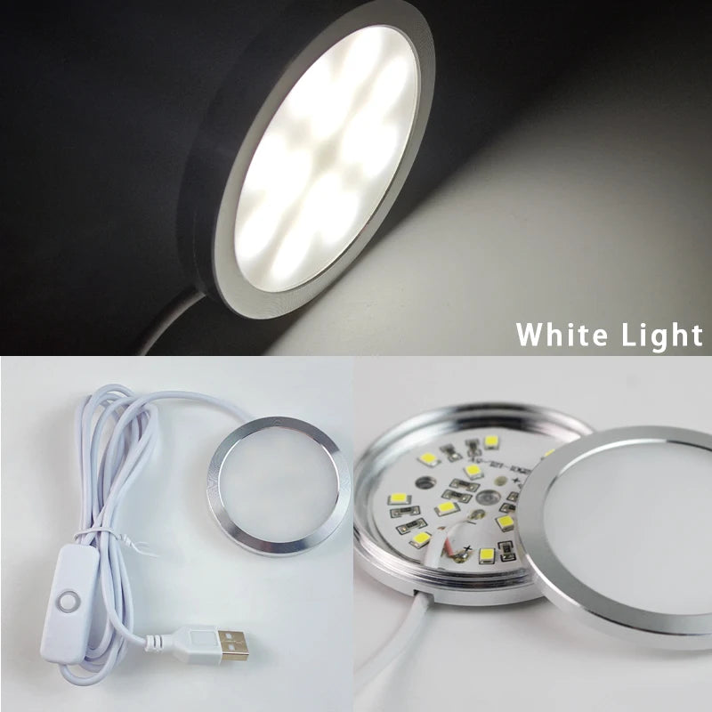 3D Printer Part For Bambu Lab LED Lamp Kit 001 DIY Model Hardware Without Shell Warm White DC 5V 3D Printer Adjustable Light Kit