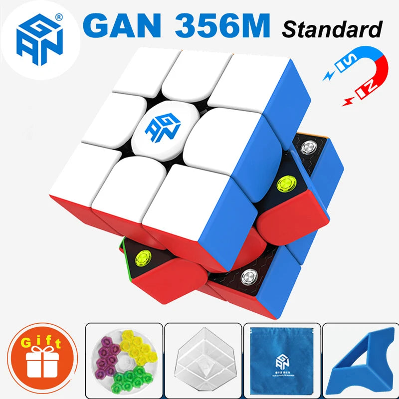 GAN 356 Original Magic Cube 3x3 (GAN356 RS No Magnet) Speed Puzzle GAN356M Magnetic Professional 3×3 Gancube Toy Magico Cubo
