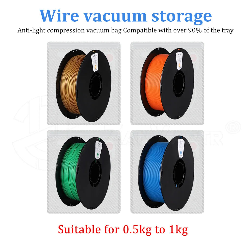 For 3D Printer Accessories Upgraded Vacuum Bag black Filament Storage Bag Bag PLA ABS PETG Dryer Safekeep Humidity Resistant