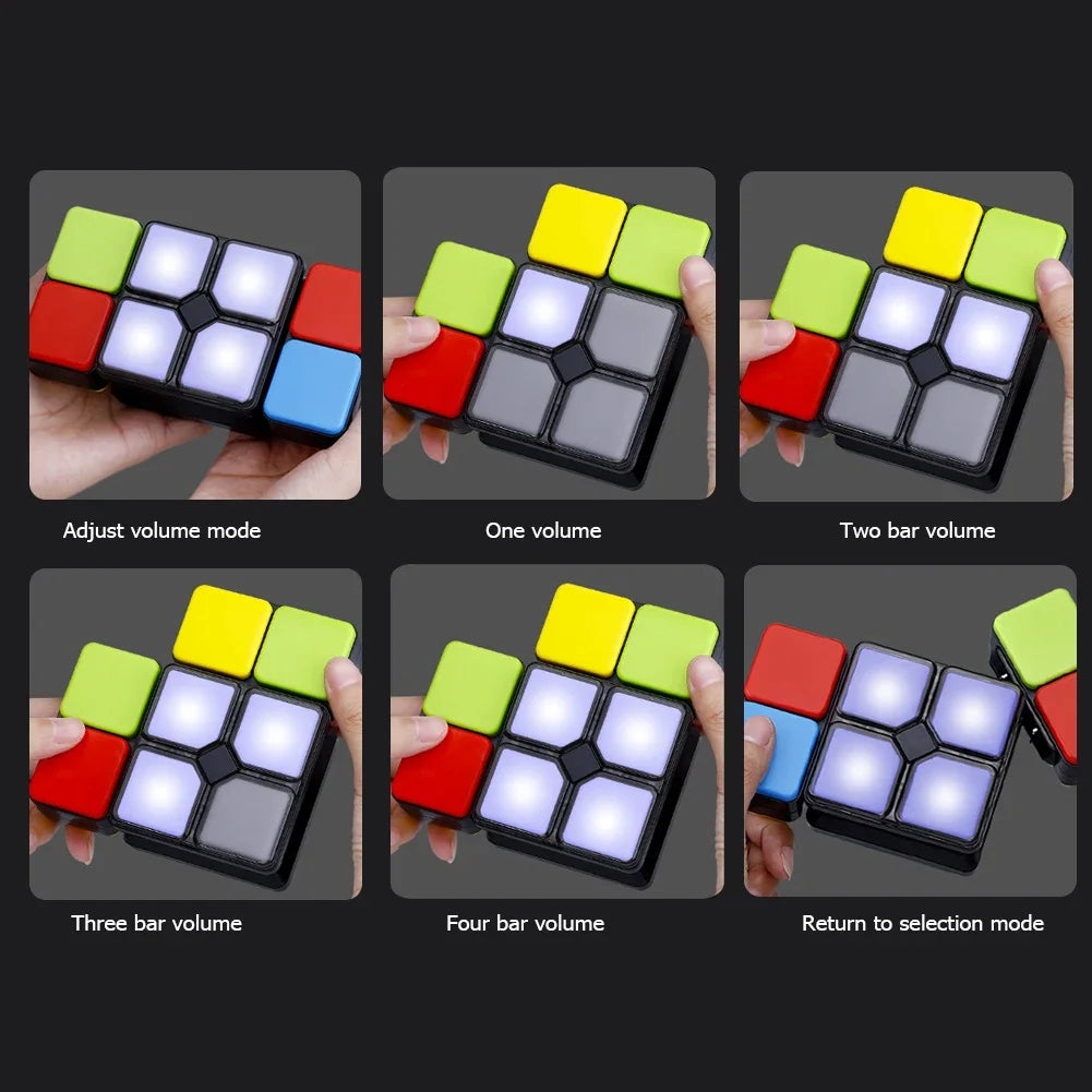 Music Magic Cube Changeable Intelligent Changeable Puzzle with Led Light Educational Electronic Toy for children Anti Stress
