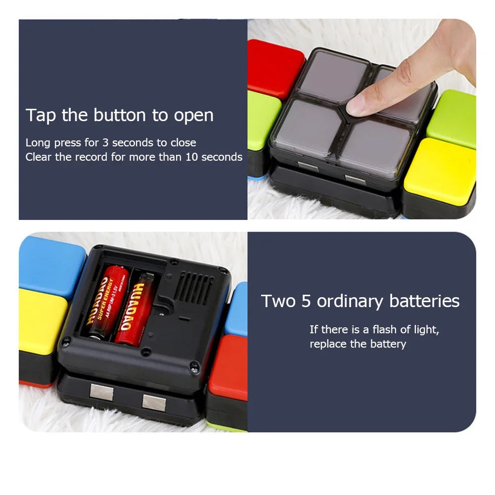Music Magic Cube Changeable Intelligent Changeable Puzzle with Led Light Educational Electronic Toy for children Anti Stress