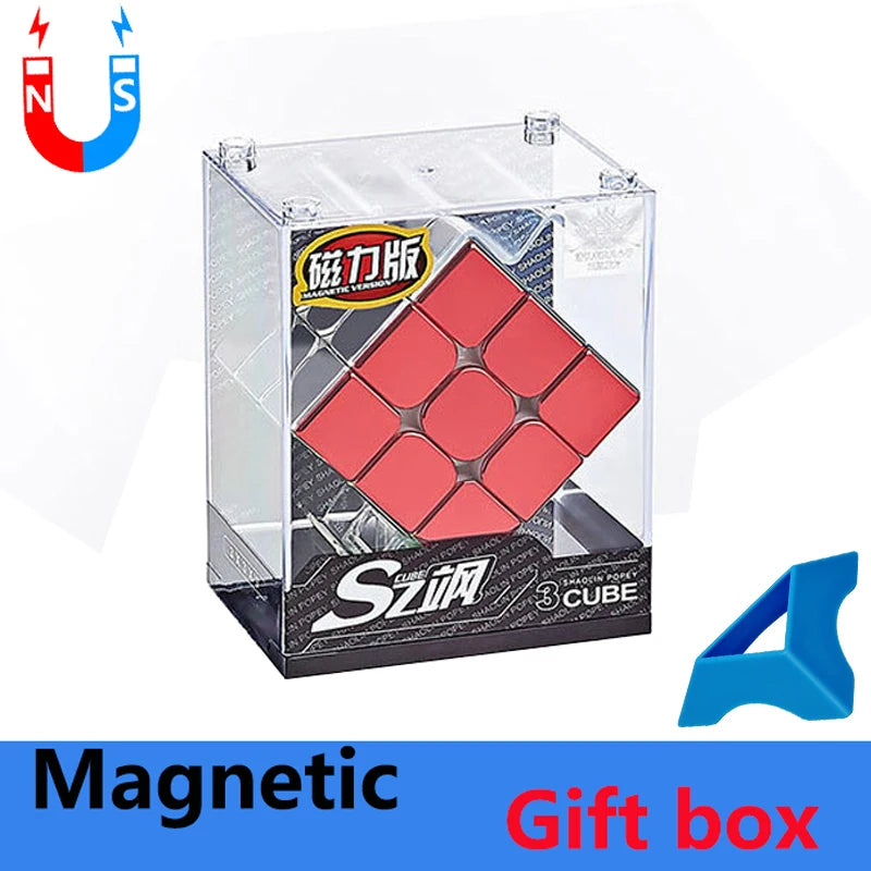Cyclone Boys Magnetic Plating Magic Cube 3x3x3 4x4 2x2 Professional Speed Puzzle Children's Toys Gift 3x3 Speedcube Cubo Magico