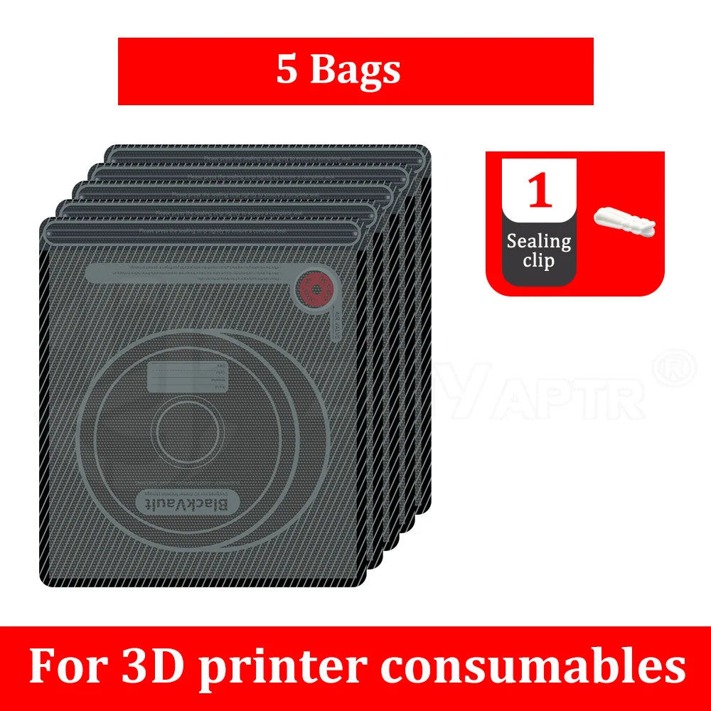 For 3D Printer Accessories Upgraded Vacuum Bag black Filament Storage Bag Bag PLA ABS PETG Dryer Safekeep Humidity Resistant