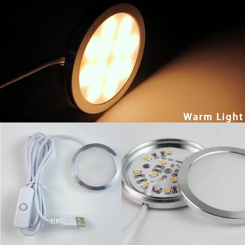 3D Printer Part For Bambu Lab LED Lamp Kit 001 DIY Model Hardware Without Shell Warm White DC 5V 3D Printer Adjustable Light Kit