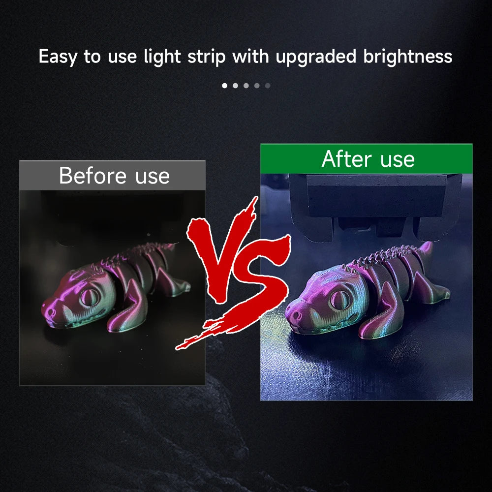 For Bambu lab LED Lights Strip For Bambu P1P X1 IP44 Waterproof Lighting Lamp For Bambulab 3d Printer Light Kit 1.5M