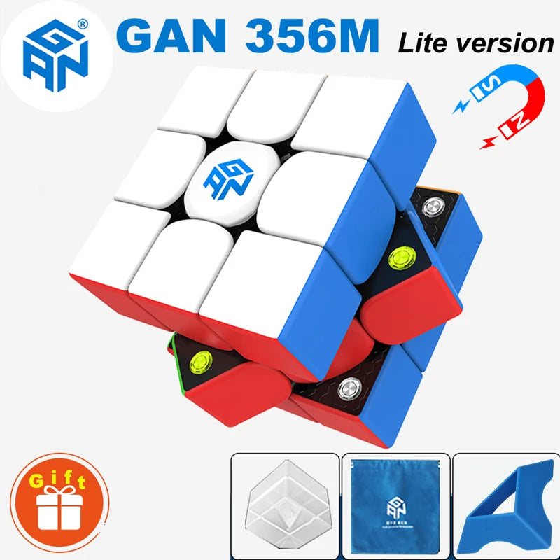 GAN 356 Original Magic Cube 3x3 (GAN356 RS No Magnet) Speed Puzzle GAN356M Magnetic Professional 3×3 Gancube Toy Magico Cubo