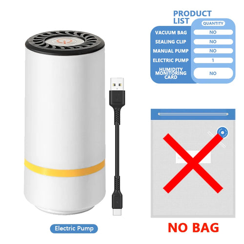 3D Printer Filament Vacuum Bag with USB Rechargeable Electric Air Pump, Vacuum Sealing for PLA ABS PETG Filament Storage
