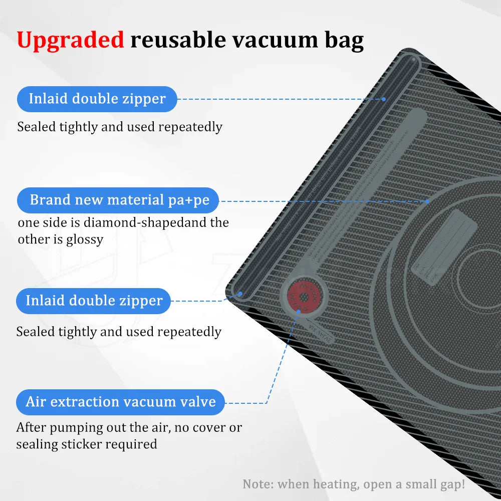 For 3D Printer Accessories Upgraded Vacuum Bag black Filament Storage Bag Bag PLA ABS PETG Dryer Safekeep Humidity Resistant
