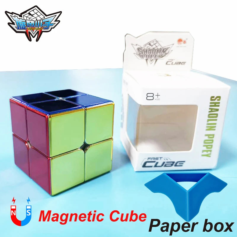 Cyclone Boys Magnetic Plating Magic Cube 3x3x3 4x4 2x2 Professional Speed Puzzle Children's Toys Gift 3x3 Speedcube Cubo Magico