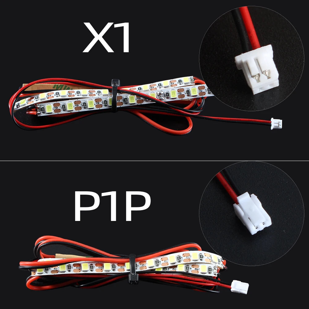 For Bambu lab LED Lights Strip For Bambu P1P X1 IP44 Waterproof Lighting Lamp For Bambulab 3d Printer Light Kit 1.5M