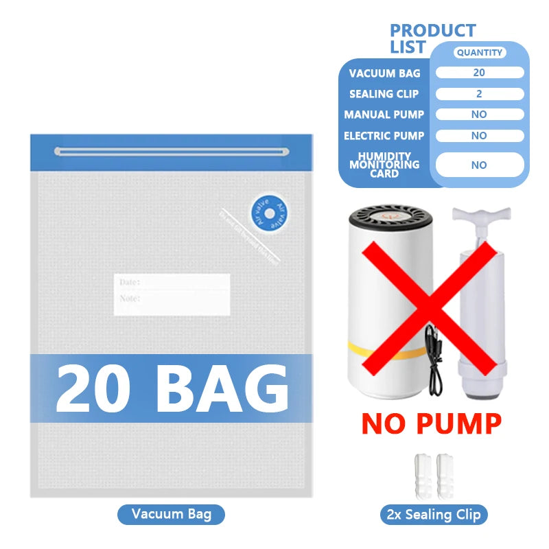 3D Printer Filament Vacuum Bag with USB Rechargeable Electric Air Pump, Vacuum Sealing for PLA ABS PETG Filament Storage