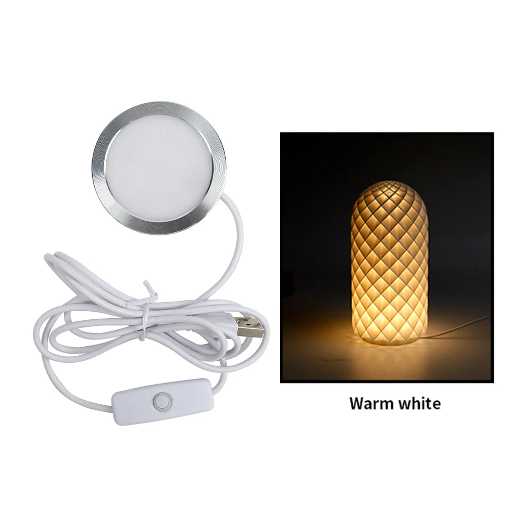 For Bambu Lab Led Lamp Kit Adjustable Light Kit Rgb Light Parts Hardware DIY Model White/Cold/Warm Light Without Lamp Shell 001