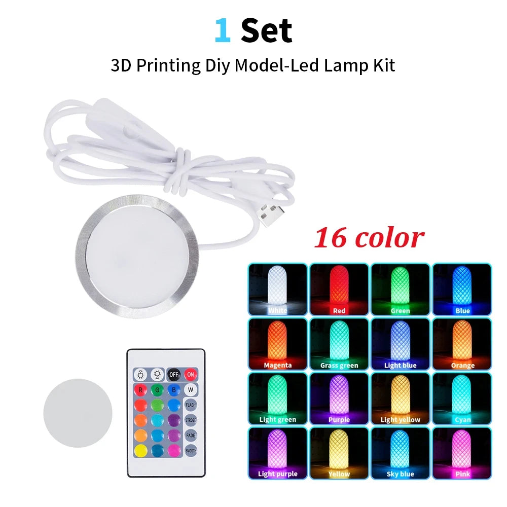For Bambu Lab Led Lamp Kit Adjustable Light Kit Rgb Light Parts Hardware DIY Model White/Cold/Warm Light Without Lamp Shell 001